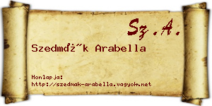 Szedmák Arabella névjegykártya